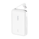 벨킨 C 타입 케이블 일체형 20W 10000mAh 보조배터리 - 화이트 벨킨 C 타입 케이블 일체형 20W 10000mAh 보조배터리 - 화이트