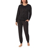 DKNY 여성 플러시 라운지 상하의 세트 - 블랙 DKNY 여성 플러시 라운지 상하의 세트 - 블랙