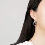 뫼비우스 은 귀걸이