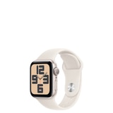 Apple 워치 SE GPS 40mm 스타라이트 알루미늄 스포츠 밴드 - S/M
