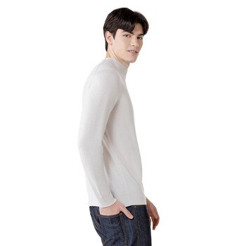 바인   남성   울  100%  모크넥 니트