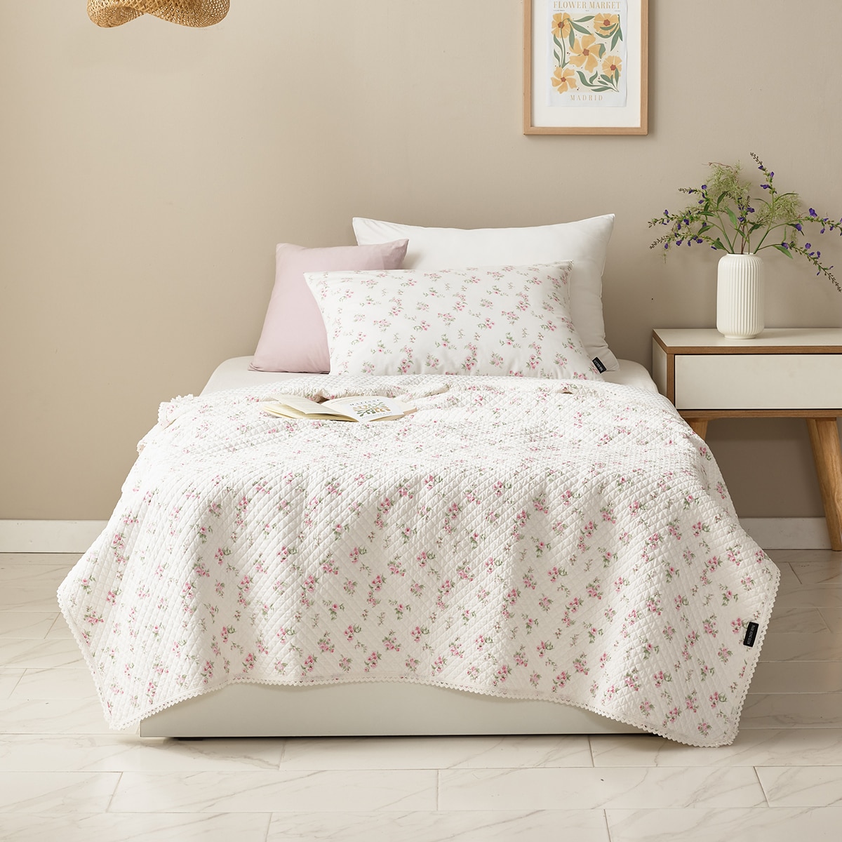 박홍근홈패션 목화 냉감 양면 스프레드 - 싱글