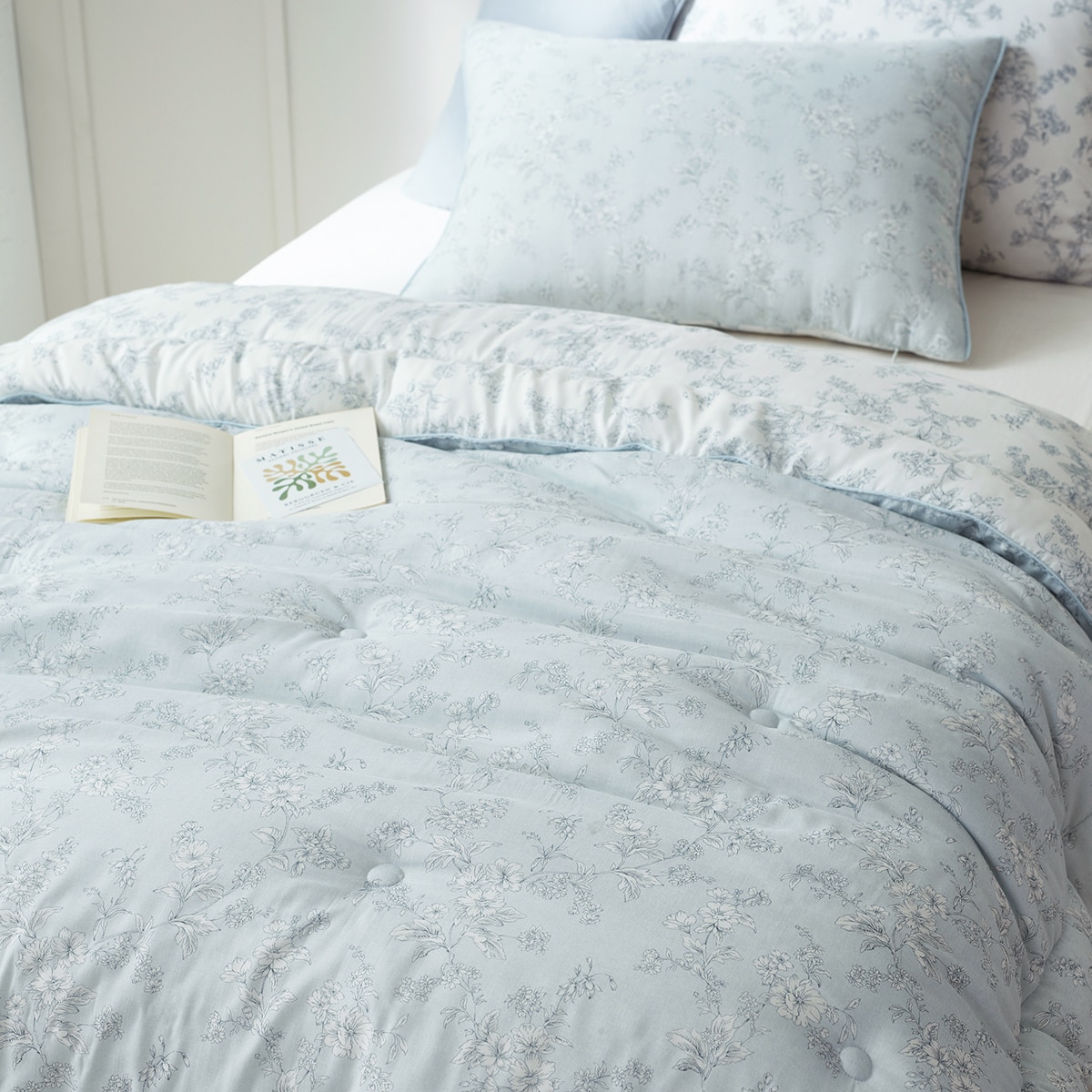 에이프릴앳홈 모달 차렵 이불-싱글, 오즈블루