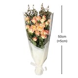 꽃다발 미니 장미 & 파블로 - (장미 - 살몬, 파블로 - 그린)