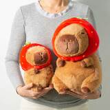 카피바라 딸기모자 인형 2개 세트