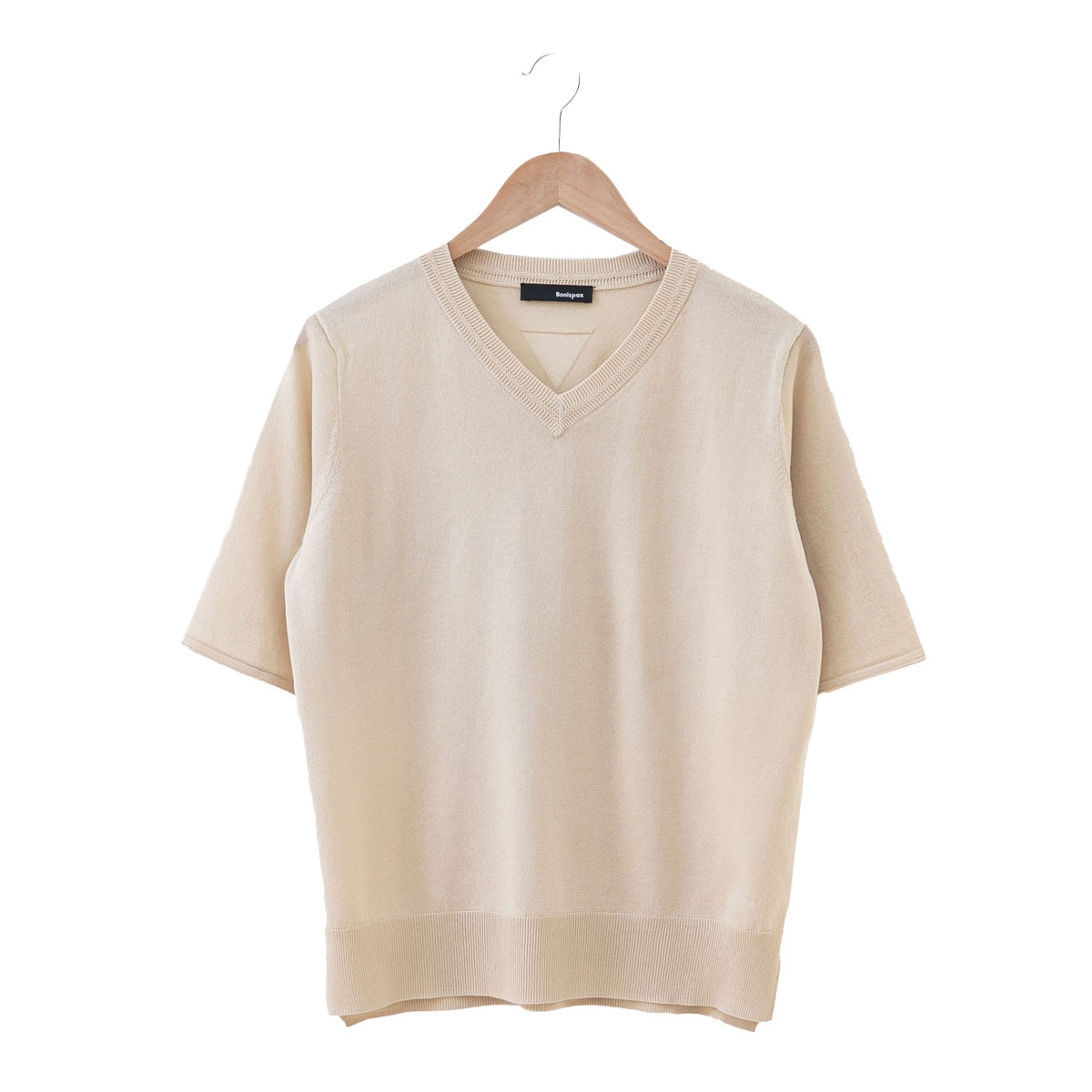 보니스팍스 여성 브이넥 풀오버 니트