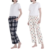 비비안 여성 스판 라운지 바지 2PK