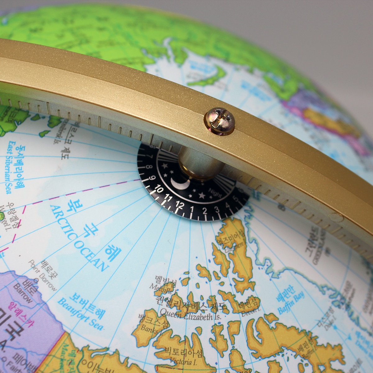 서전 LED 행정 지구본 32cm 스카이 블루