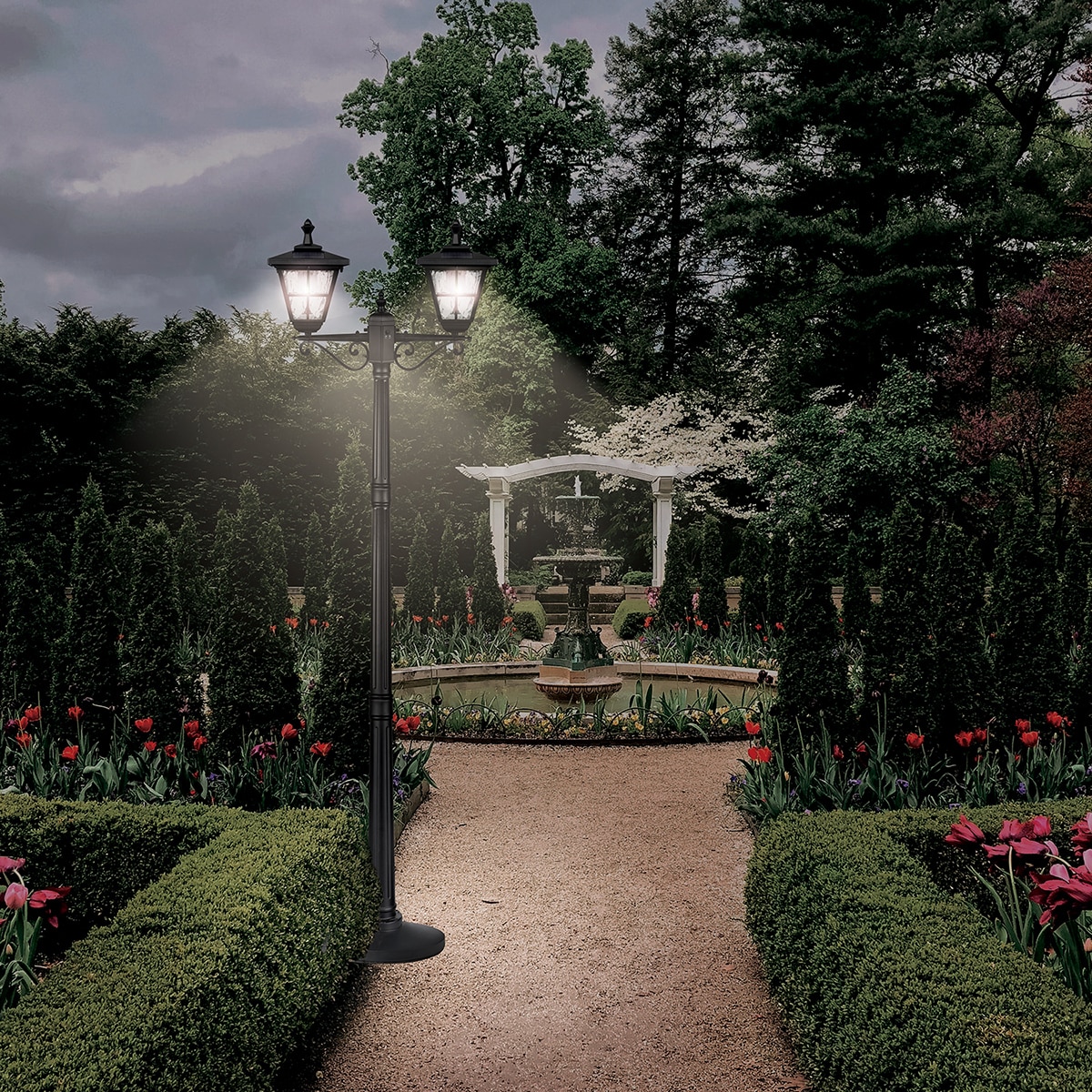 태양광 더블 가로등