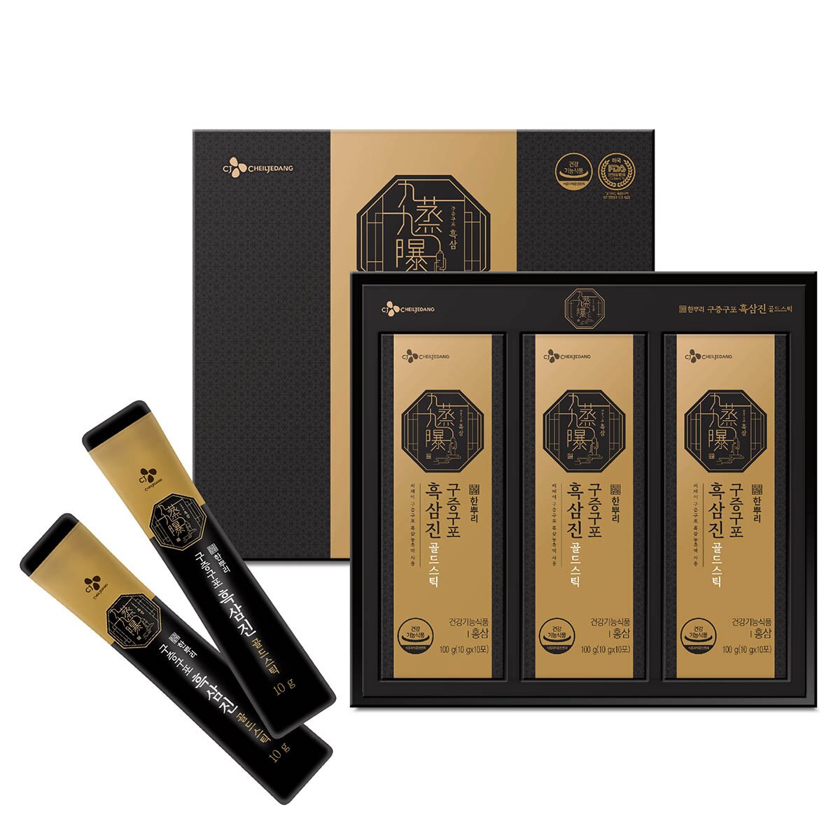 CJ한뿌리 흑삼진골드스틱10g x 30포