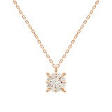 총 0.25캐럿 다이아몬드 14K 목걸이 샤론