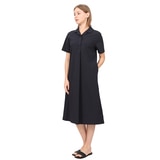 레니본 여성 나일론 카라 원피스 - 네이비