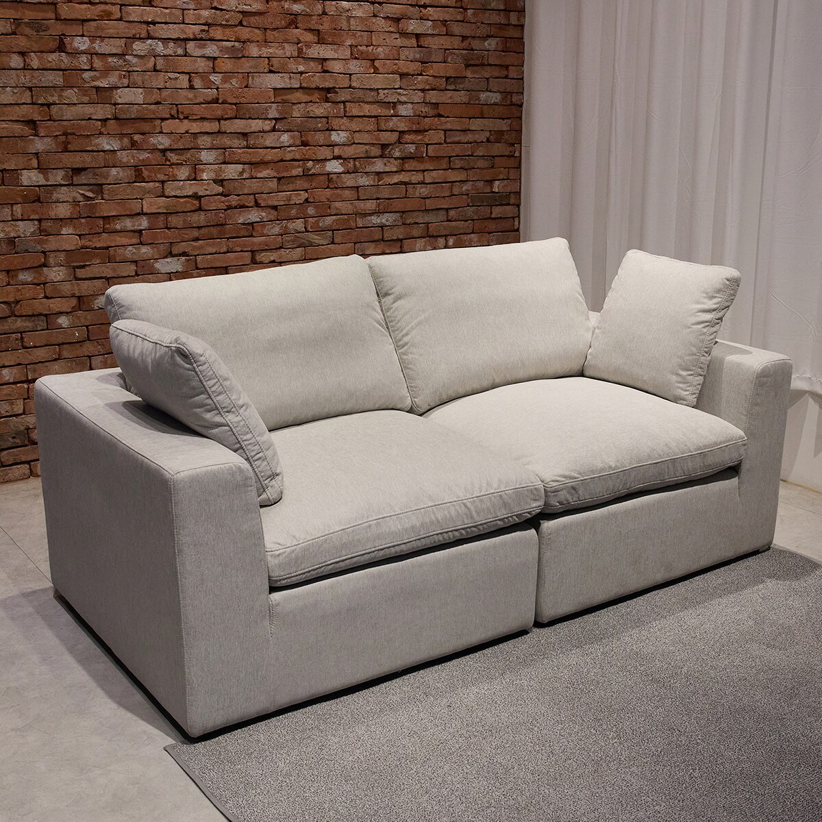 사트바 할로다운 양면 패브릭 소파 3인 사트바 할로다운 양면 패브릭 소파 3인