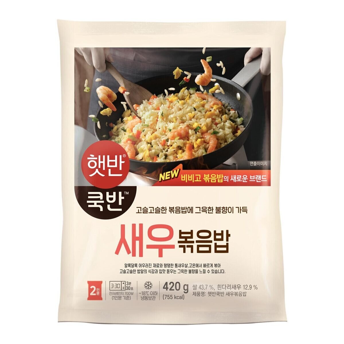 햇반쿡반 새우볶음밥 420g x 6개