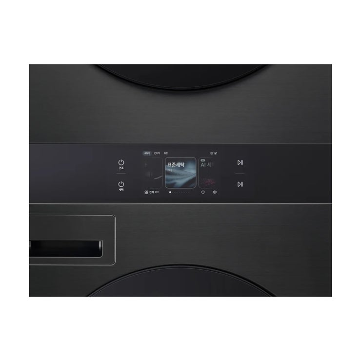 LG 오브제 워시타워 세탁 25kg& 건조25kg 블랙 스테인리스 LG 오브제 워시타워 세탁 25kg& 건조25kg 블랙 스테인리스