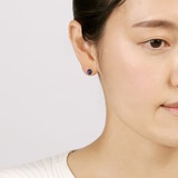 총 0.0496캐럿 사파이어 귀걸이 앙투아