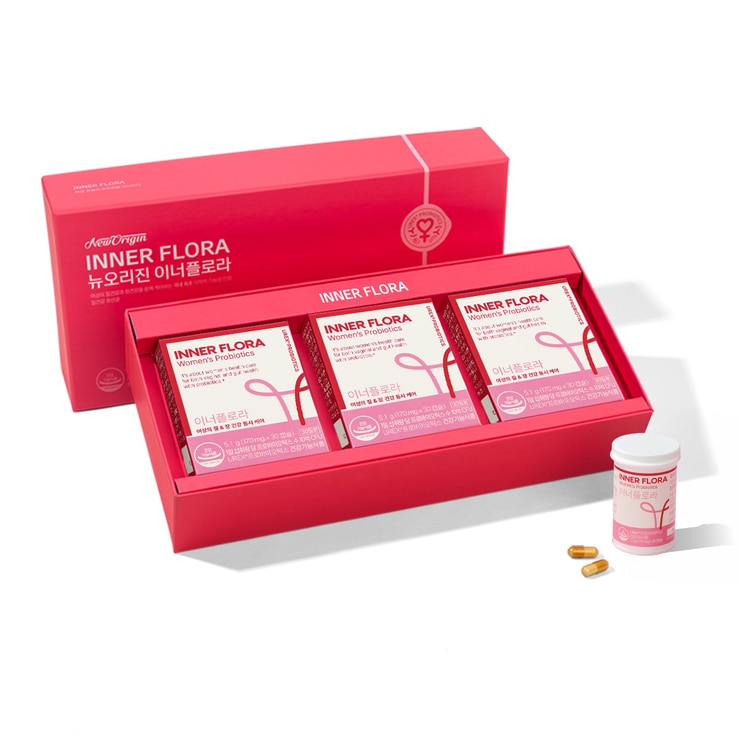 뉴오리진 이너플로라 선물세트 30캡슐 x 3
