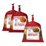 종가 포기김치1kg x 2열무김치900g x 1혼합팩