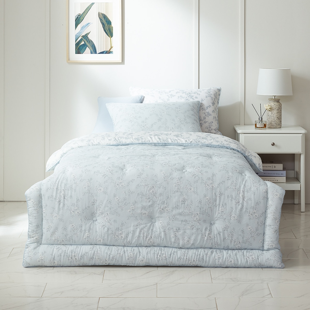 에이프릴앳홈 모달 차렵 이불-싱글, 오즈블루