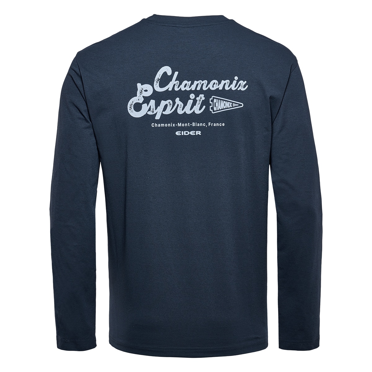 아이더 남성 긴팔 크루티 - 네이비