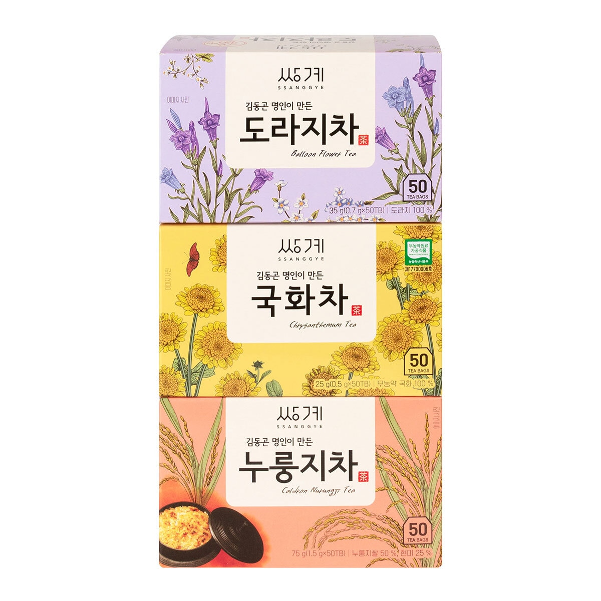 쌍계명차 김동곤 명인의 전통차 50ct x 3