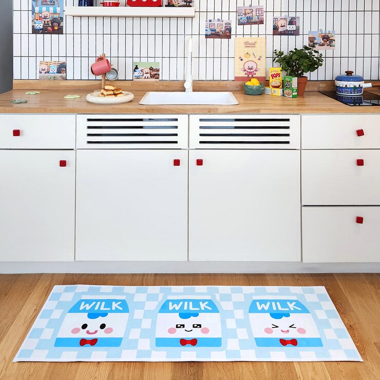 한일카페트x브레드이발소 키즈 발매트 45x130cm - 윌크스카이