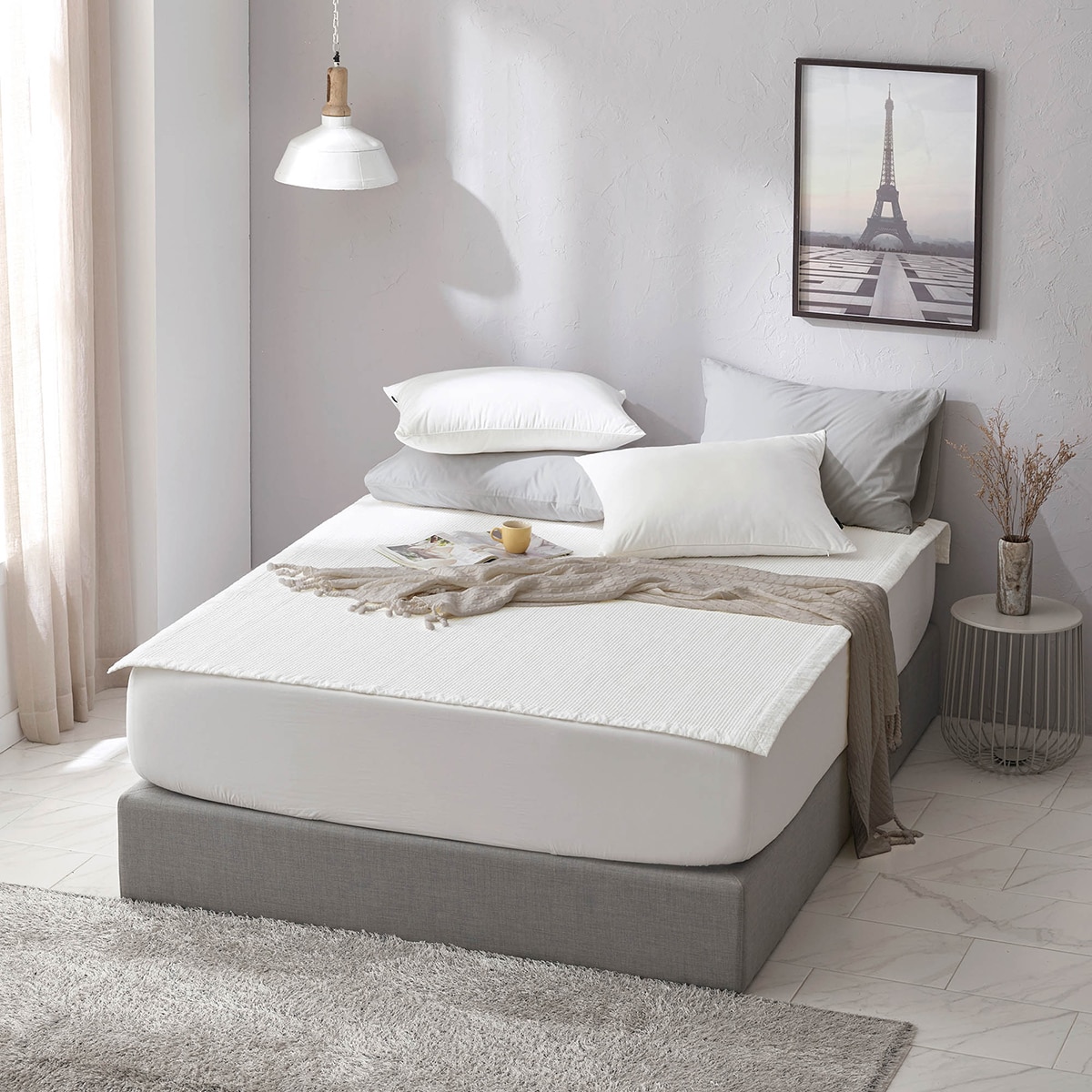 썸니아 면 워싱 피그먼트 패드 - 퀸, 화이트