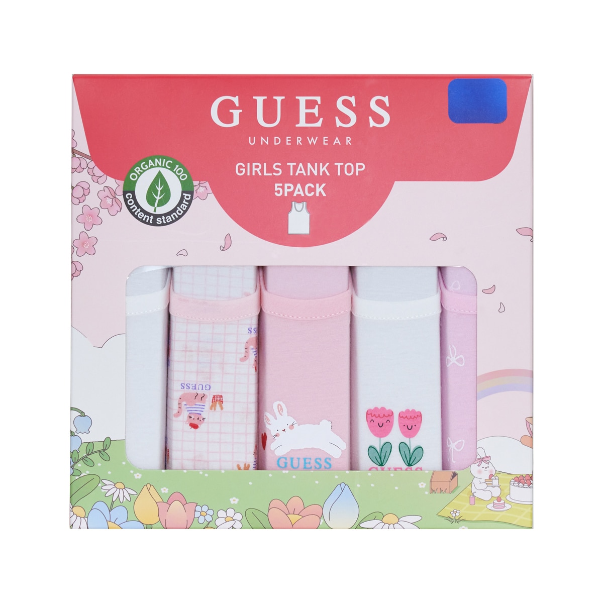 게스 여아 런닝 5매 - A팩, 80