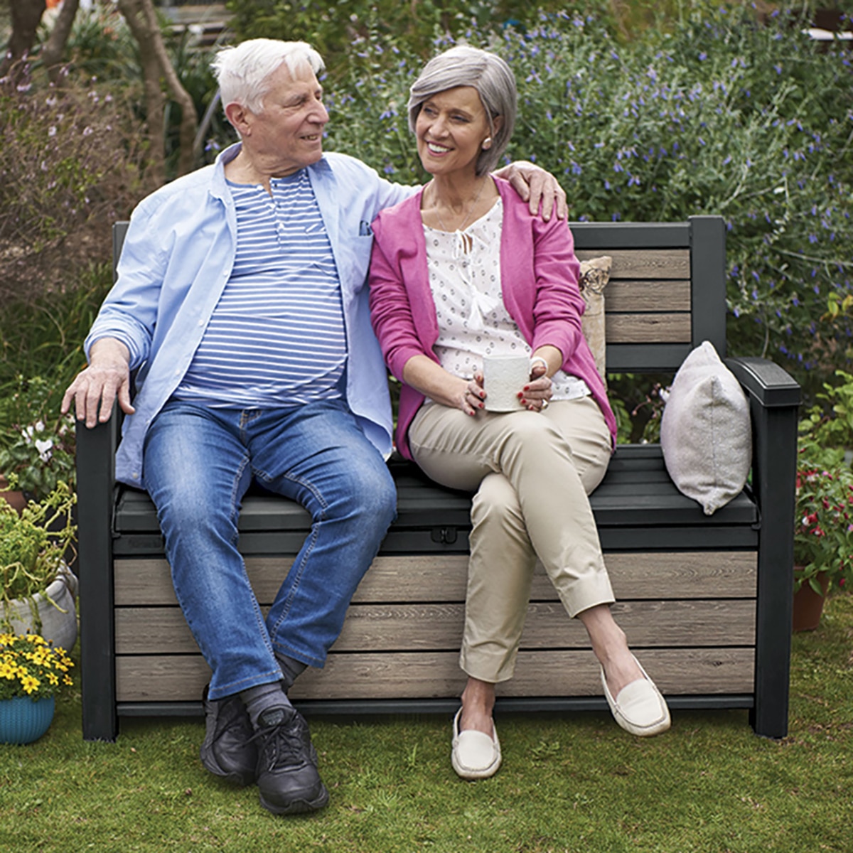 케터 데코코트 야외용 다용도 벤치박스 227L 케터 데코코트 야외용 다용도 벤치박스 227L