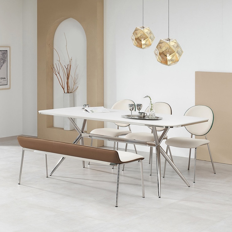 The Rich Porcelain Ceramic Dining Table Set for 6 663081