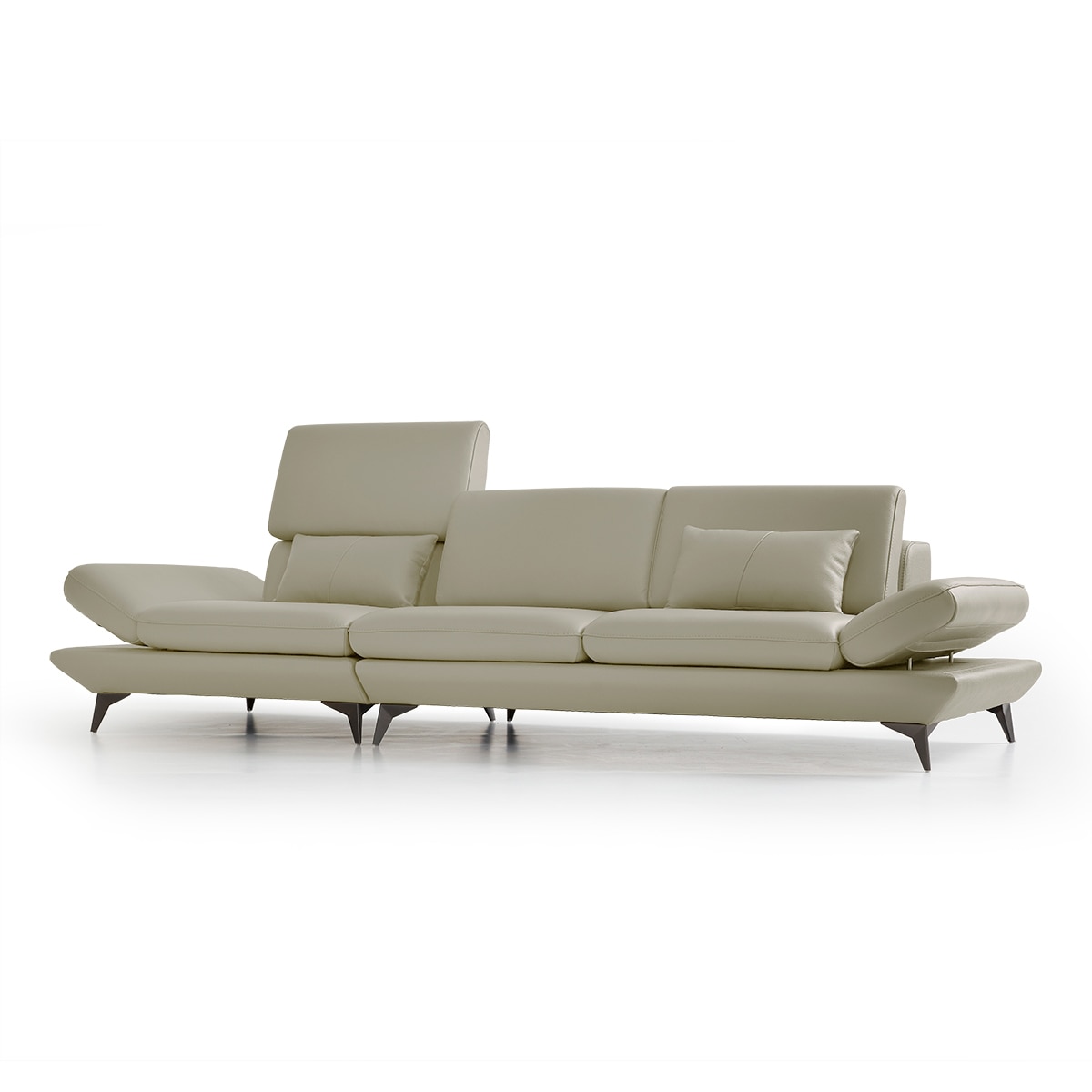 UND 에디션 NA6 천연 통가죽 소파 4인