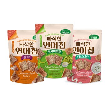 티각태각 빠삭한 연어칩 3종 1,050g (70g x 15입)