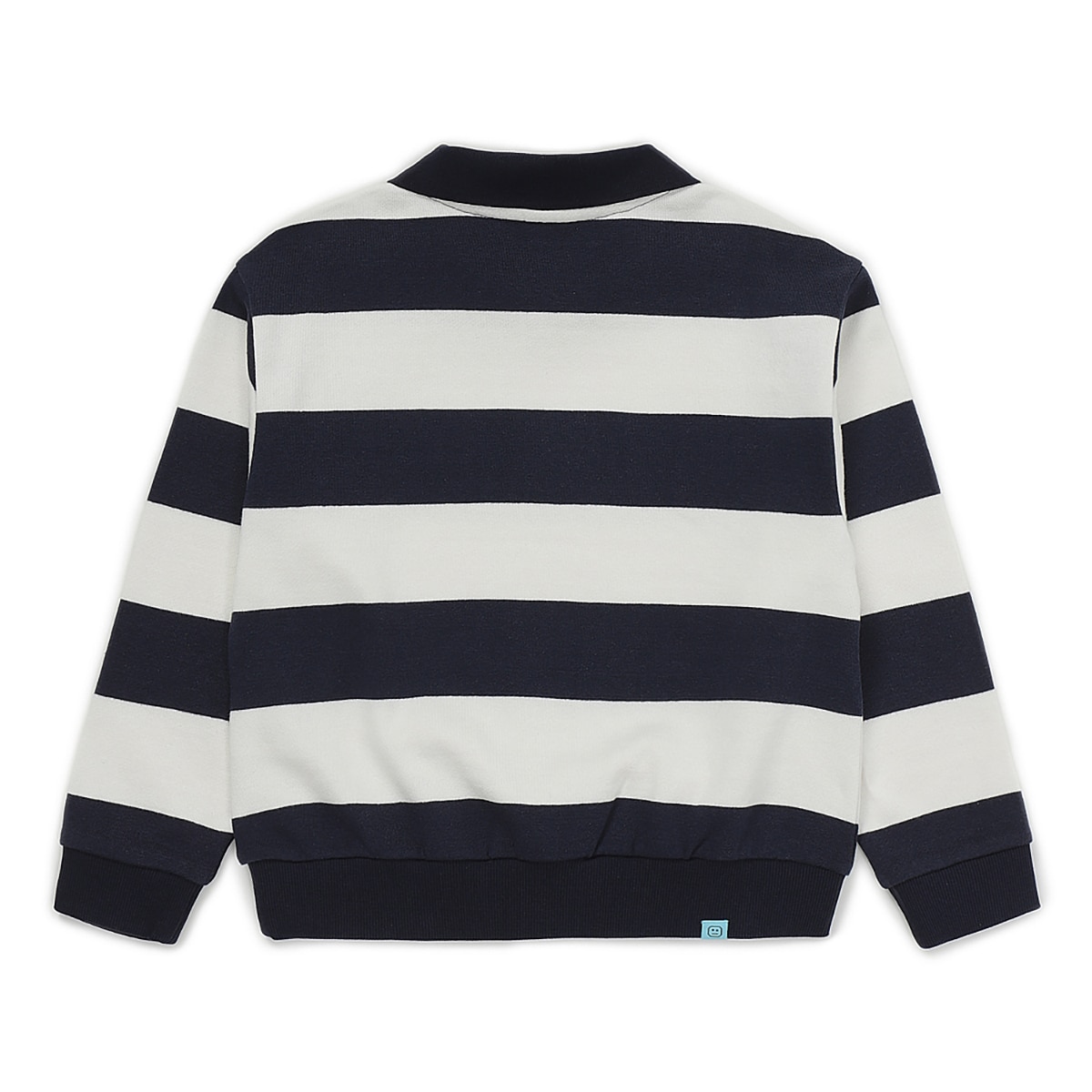 알로봇 키즈 긴소매 스트라이프 맨투맨 - 네이비