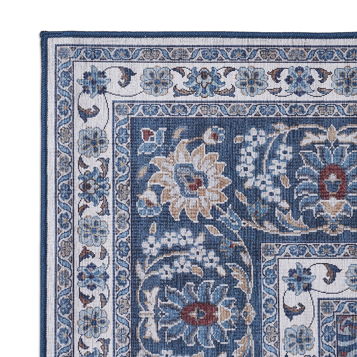 Wyatt&Ash 워셔블 러그 & 러너 세트 - 블루 Wyatt&Ash 워셔블 러그 & 러너 세트 - 블루