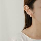 로사 파론치노 은 귀걸이 - 핑크골드