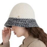 안드레아바나 여성 울 트위드 모자 - 아이보리 안드레아바나 여성 울 트위드 모자 - 아이보리