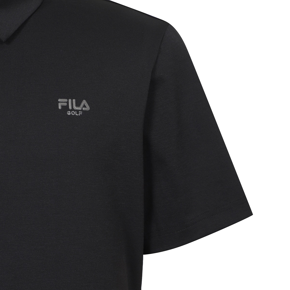 휠라 골프 남성 반팔 폴로티 - 블랙 휠라 골프 남성 반팔 폴로티 - 블랙