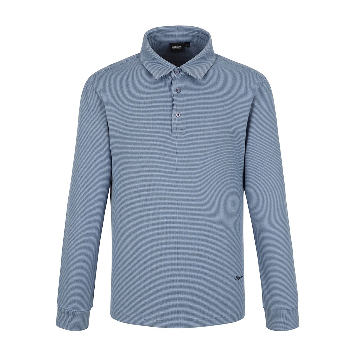 슈페리어 남성 긴소매 폴로티 - 블루, XXL 슈페리어 남성 긴소매 폴로티 - 블루, XXL