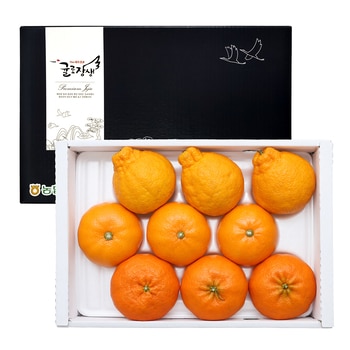 제주 3색 명품 선물세트 3kg (천혜향 3,레드향 3,한라봉 3)