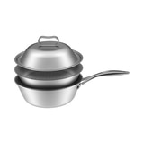 쿠치나레 통 3중 스테인리스 웍 & 스티머 24cm 쿠치나레 통 3중 스테인리스 웍 & 스티머 24cm