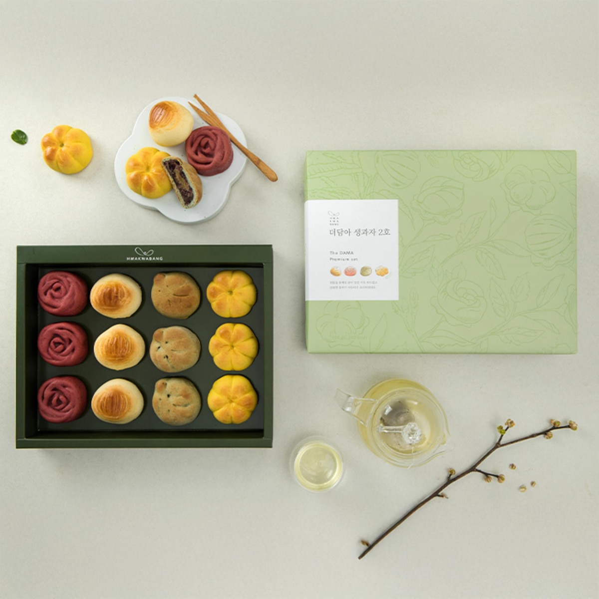 화과방 더담아생과자 2호 X 5세트/ 600g x 5