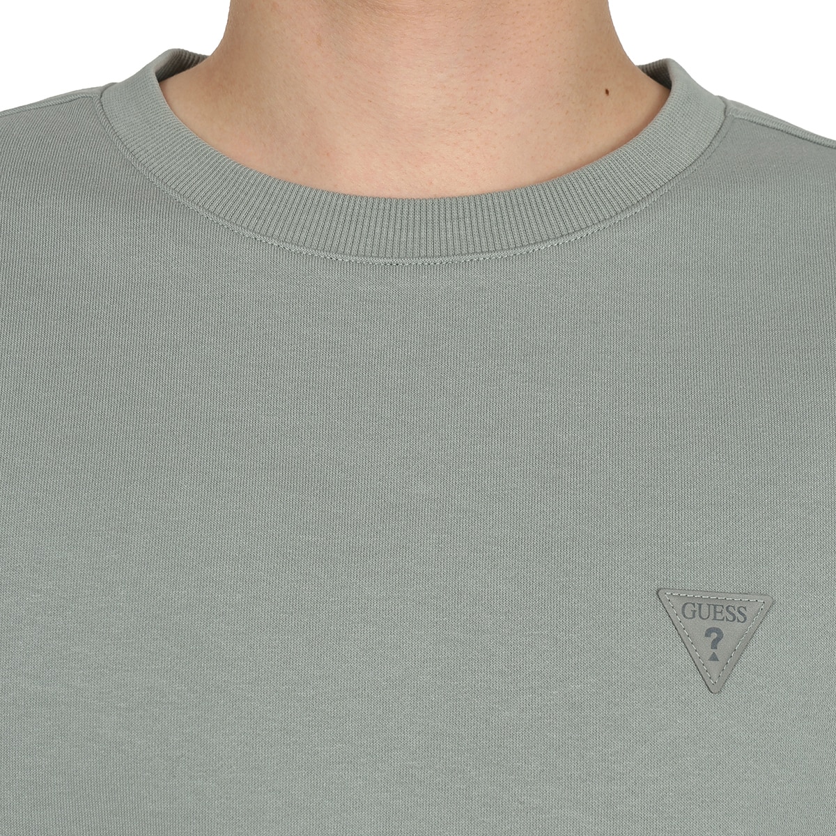 게스 남성 긴소매 티셔츠 - 라이트 카키