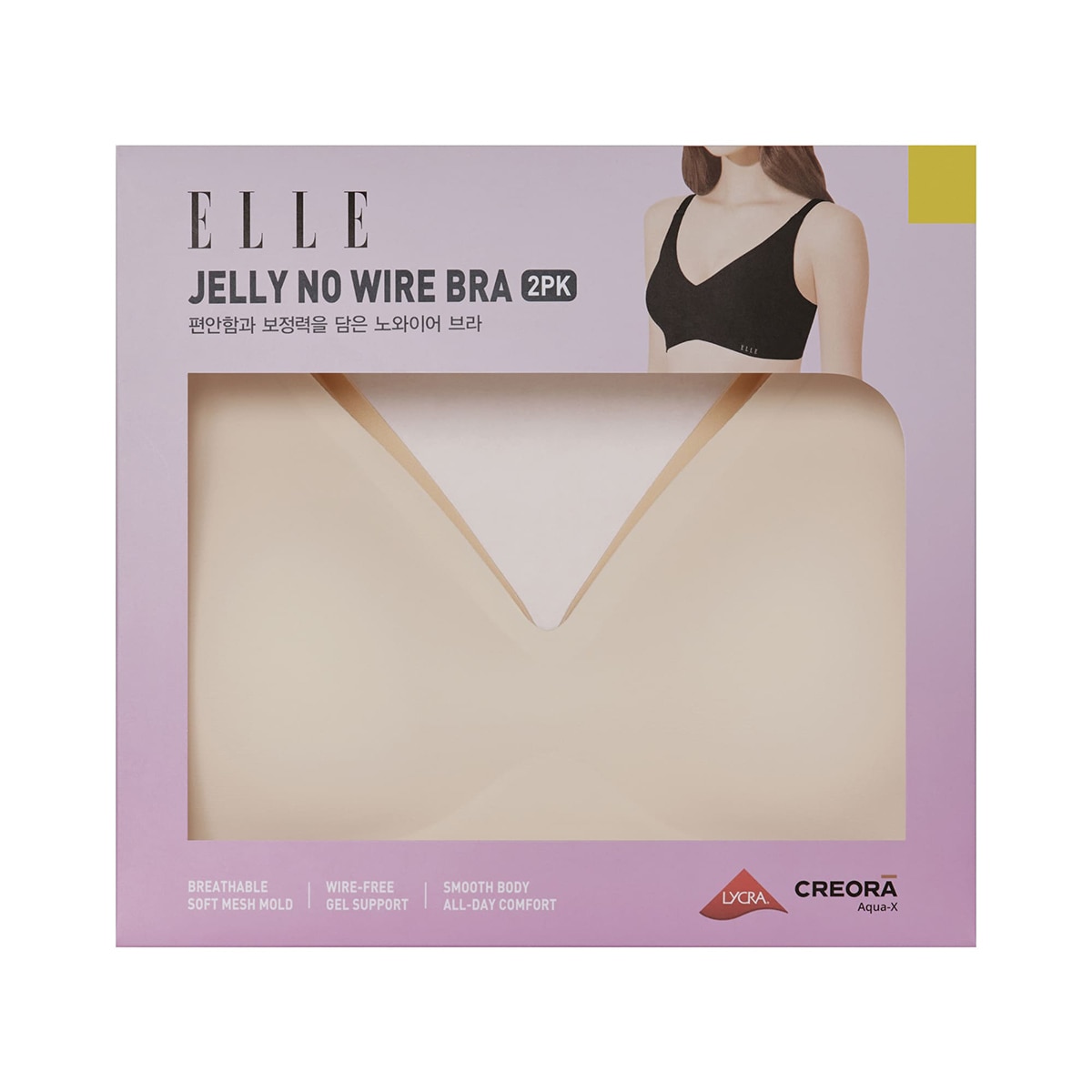 엘르 여성 젤리 노와이어 브라