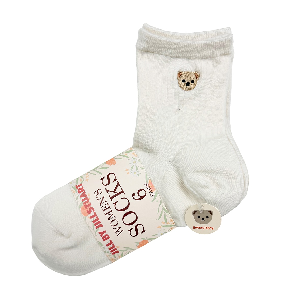 질바이질스튜어트 여성 양말 6족 - 곰돌이팩