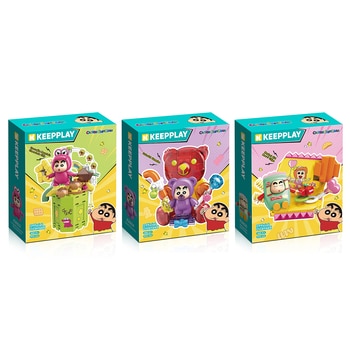 Keepplay 짱구 블럭 피규어 음식 시리즈 3종