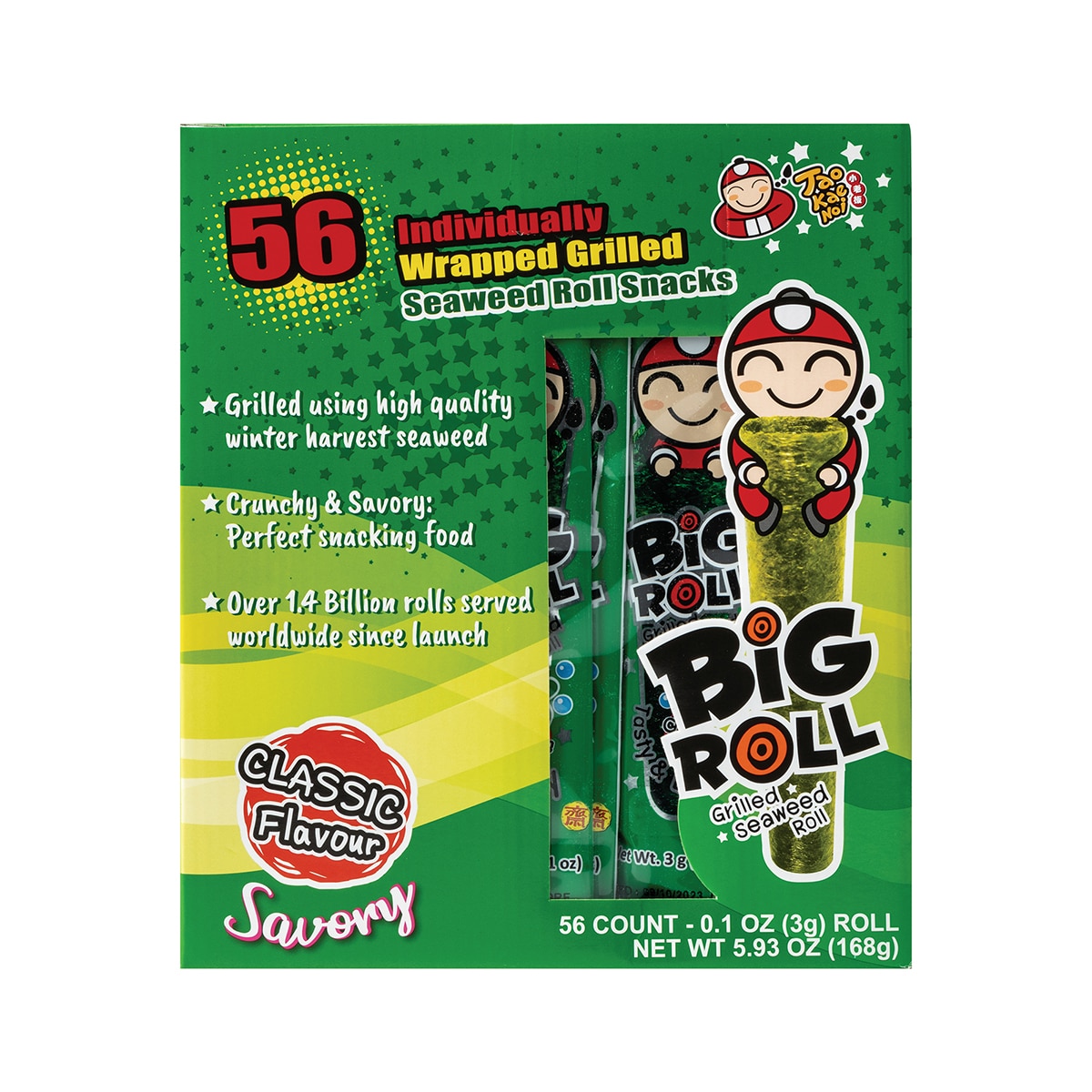 타오케노이 빅롤 스낵 168G / 3G X 56