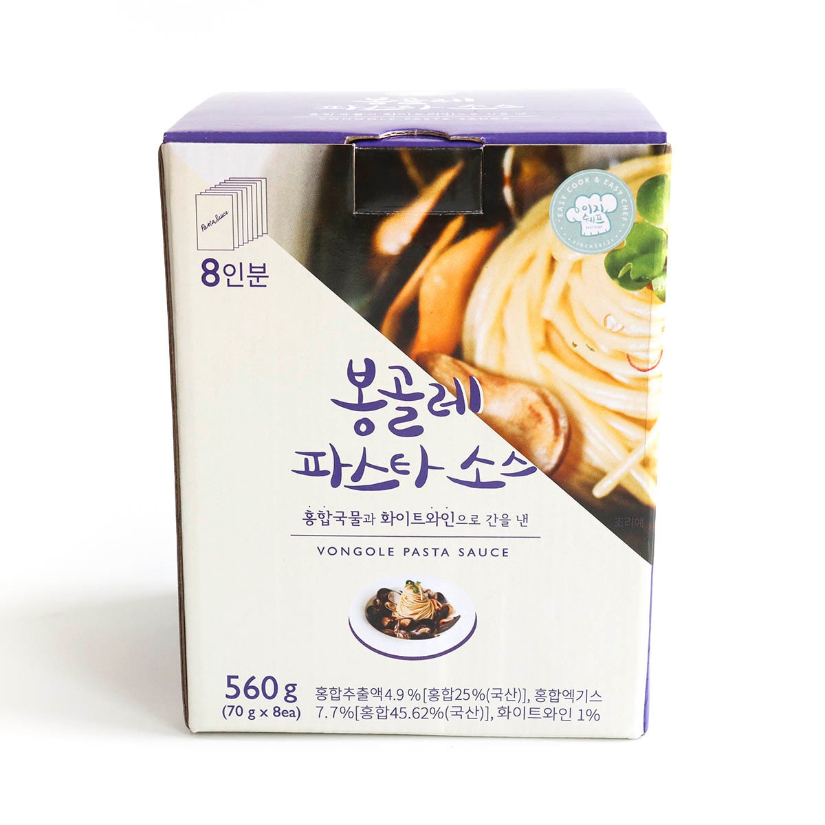 이지쉐프 봉골레 파스타소스 70g x 8 / 최소구매 2