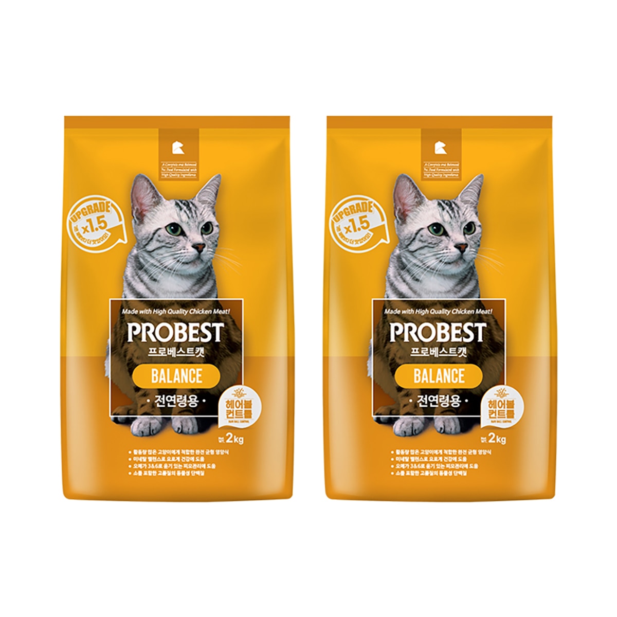 프로베스트캣 밸런스 고양이 사료 2kg x 2
