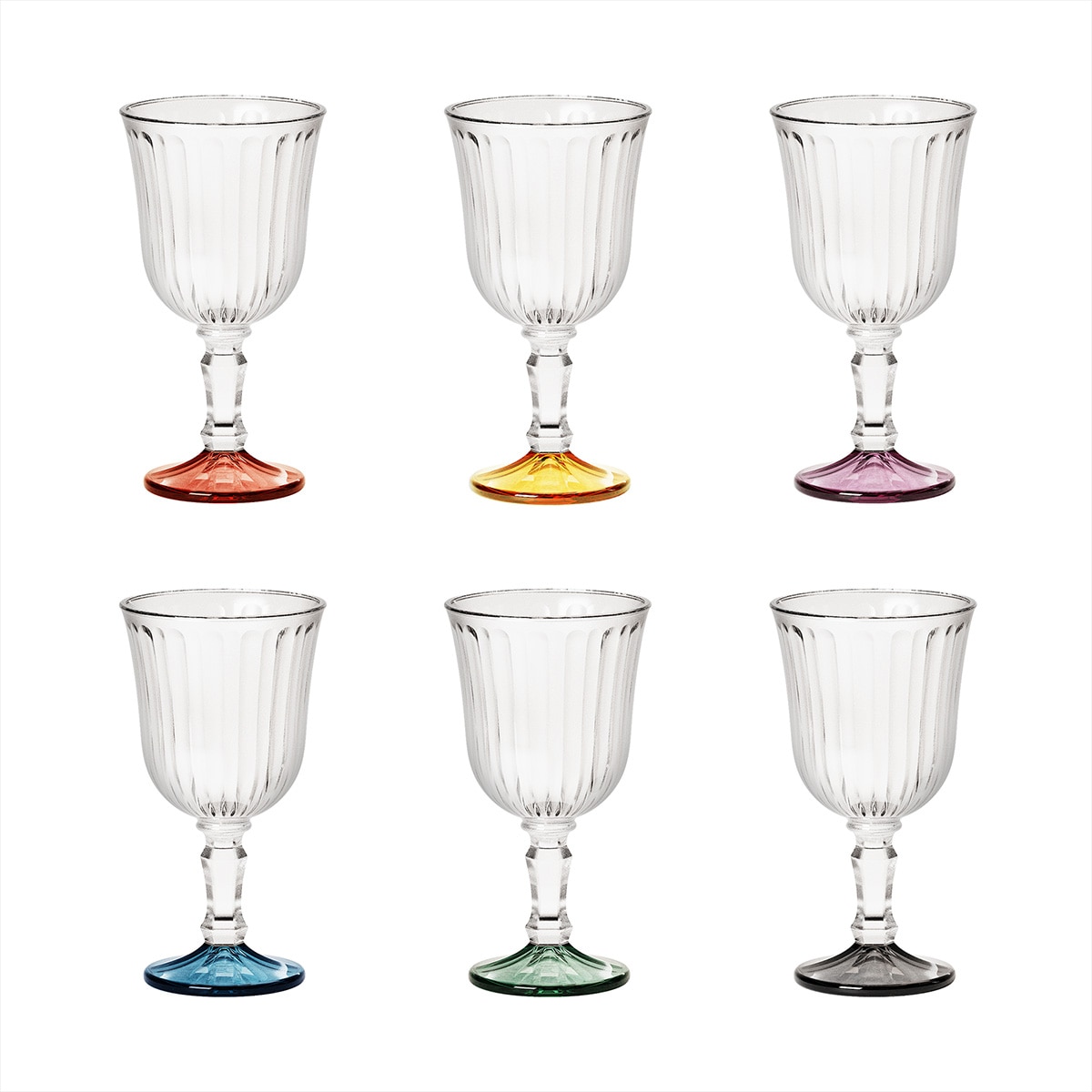 모네프 컬러 고블렛 세트 6P