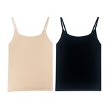 바디블루 모달 브라탑 2매 - 블랙/베이지, M 바디블루 모달 브라탑 2매 - 블랙/베이지, M